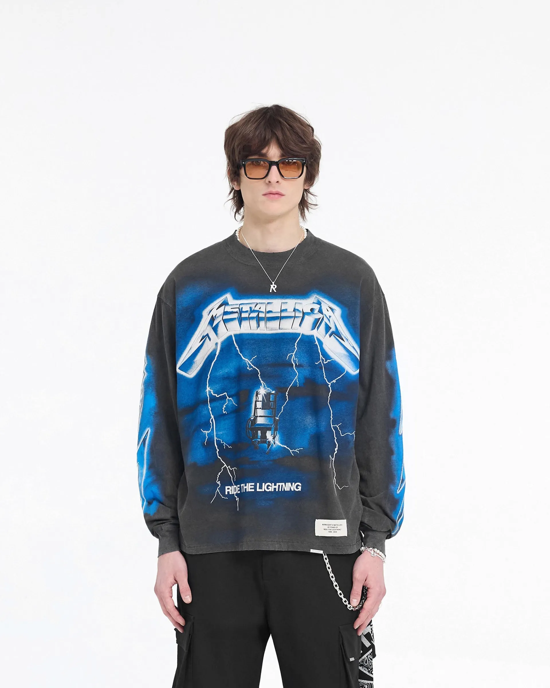 Represent X Metallica Ride The Lightning Long Sleeve T-Shirt - Vintage Grey> Represent X Metallica | T-Shirts
