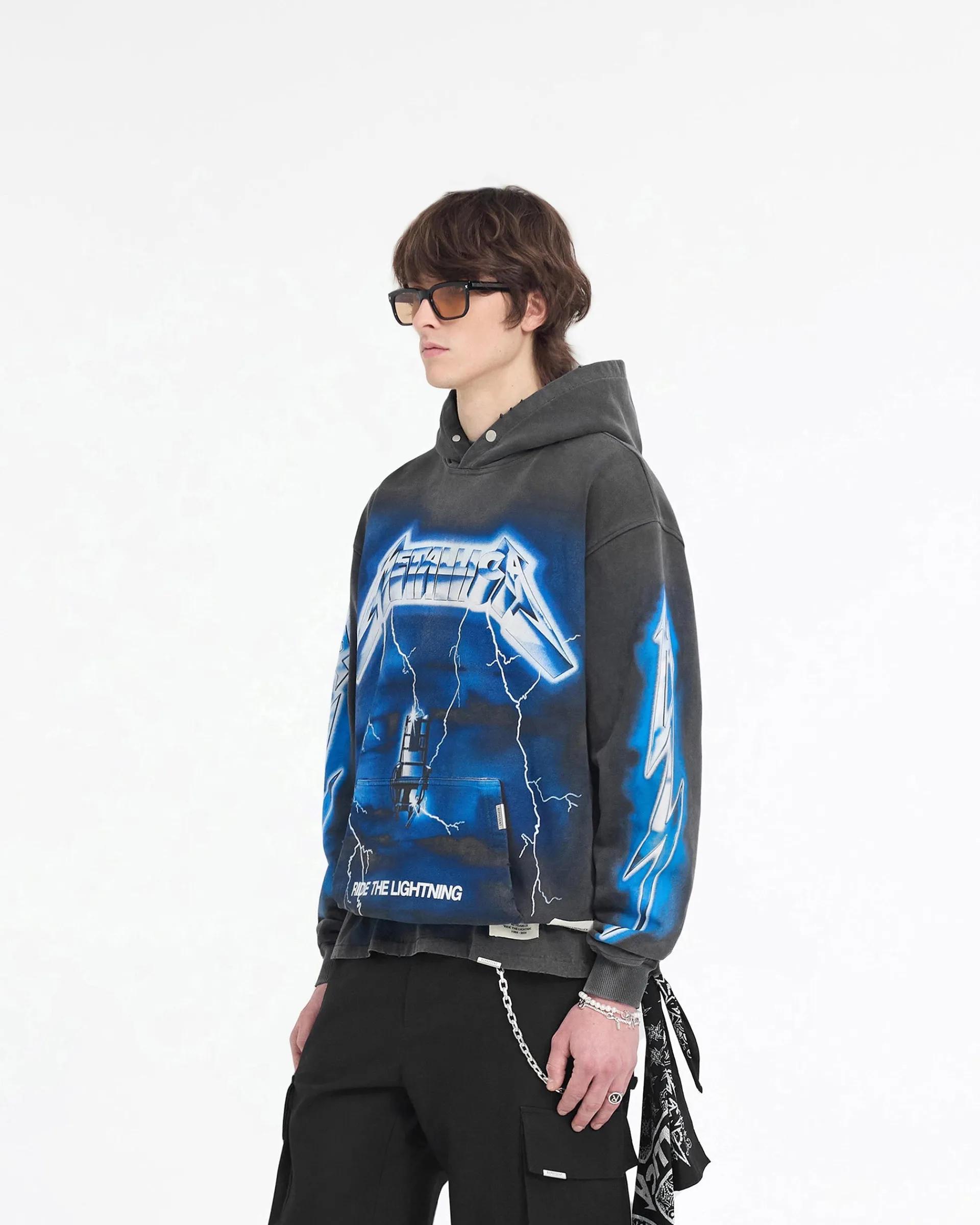 Represent X Metallica Ride The Lightning Hoodie - Vintage Grey> Represent X Metallica | Hoodies