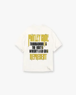 Represent X Mötley Crüe Secret Show T-Shirt - Flat White> T-Shirts