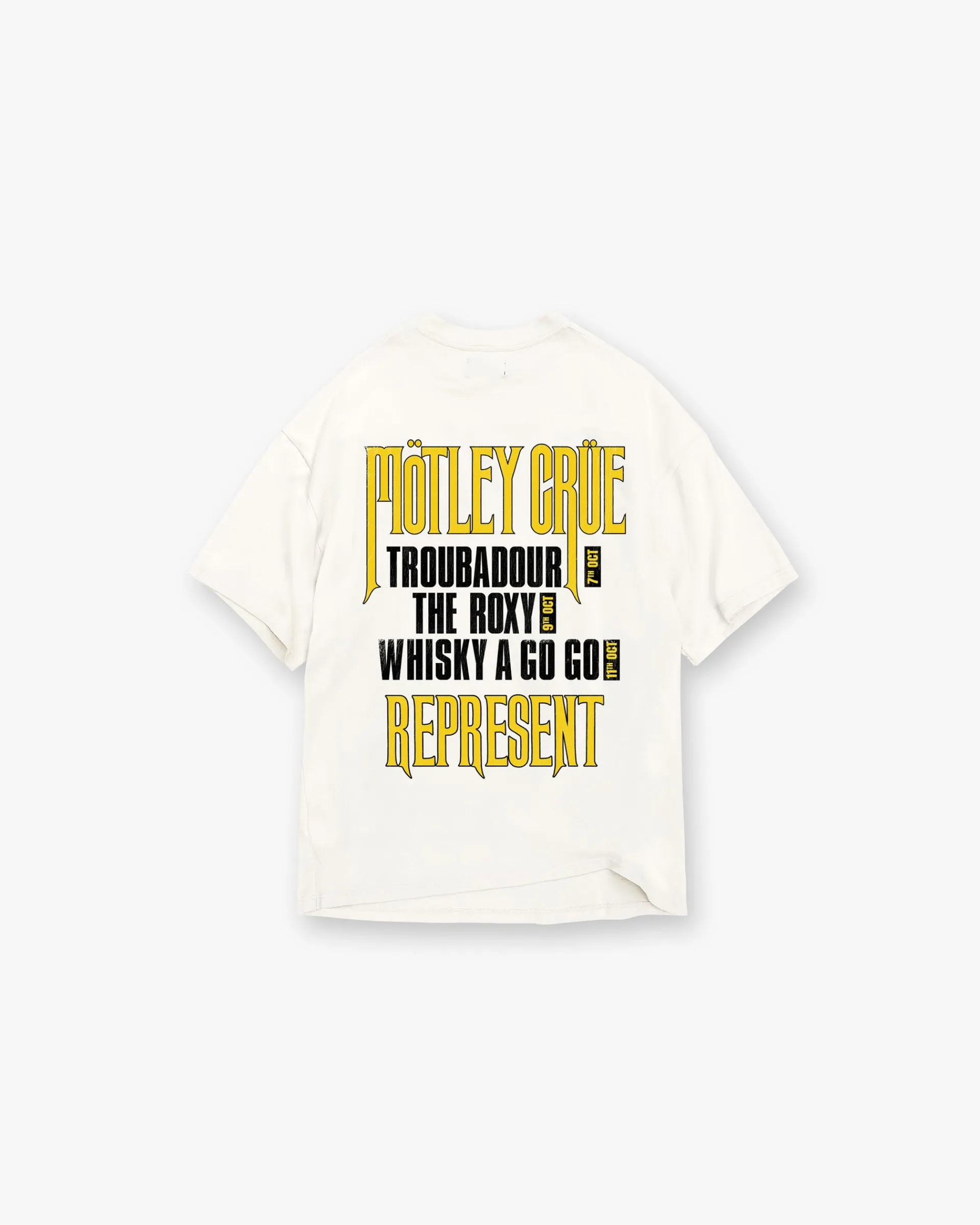 Represent X Mötley Crüe Secret Show T-Shirt - Flat White> T-Shirts