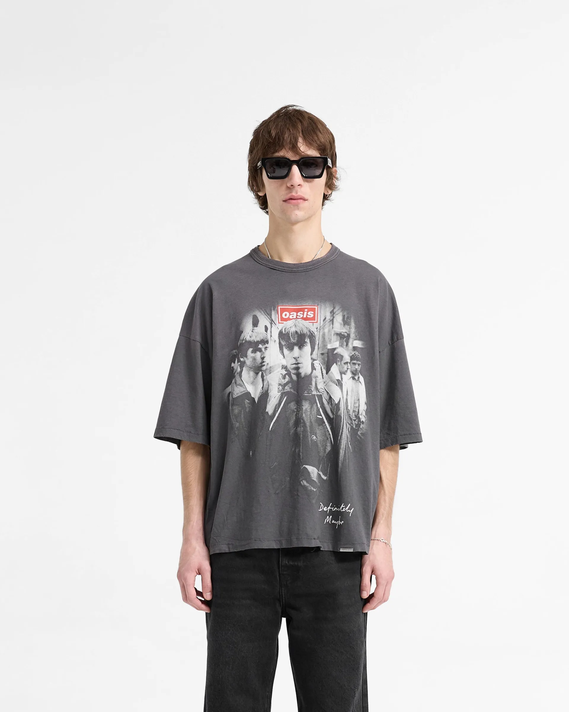 Represent X Oasis Definitely Maybe T-Shirt - Washed Black> T-Shirts