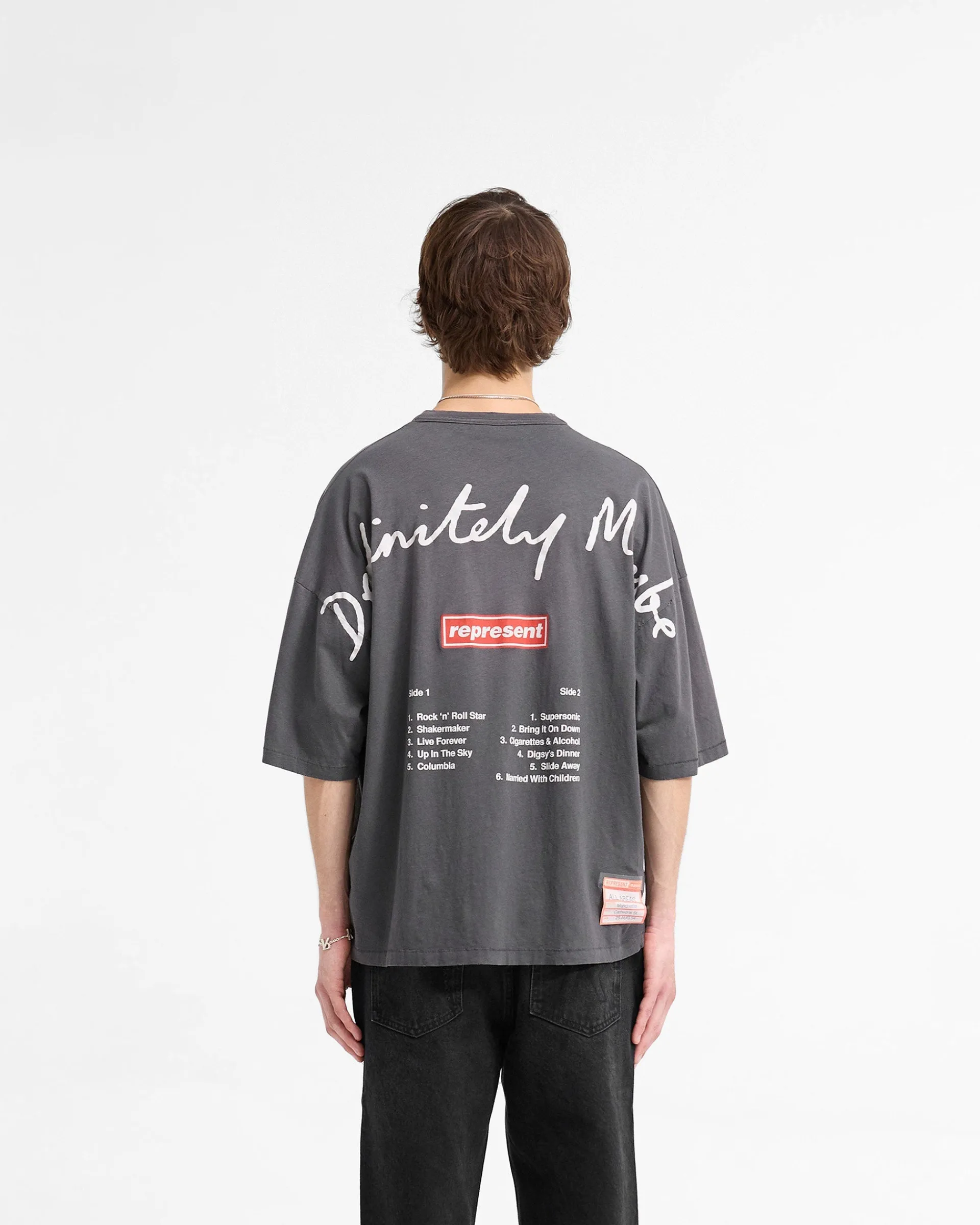 Represent X Oasis Definitely Maybe T-Shirt - Washed Black> T-Shirts