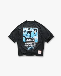 Represent X Oasis Maine Road T-Shirt - Washed Black> T-Shirts