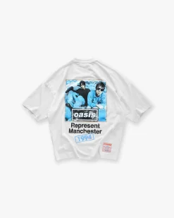 Represent X Oasis Maine Road T-Shirt - Flat White> T-Shirts