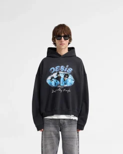 Represent X Oasis Maine Road Hoodie - Washed Black><noscript><img width=