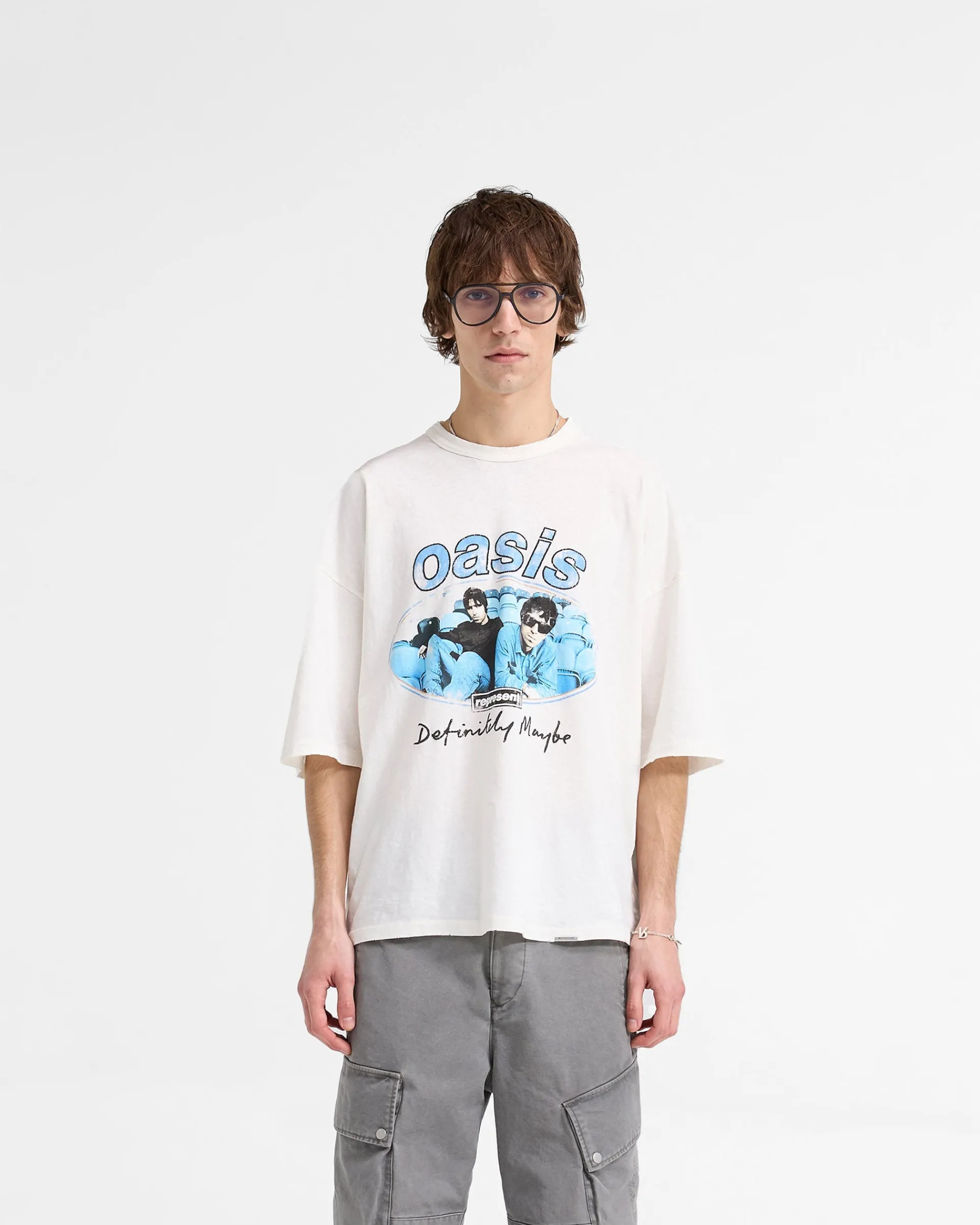 Represent X Oasis Maine Road T-Shirt - Flat White> T-Shirts