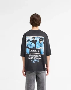 Represent X Oasis Maine Road T-Shirt - Washed Black><noscript><img width=