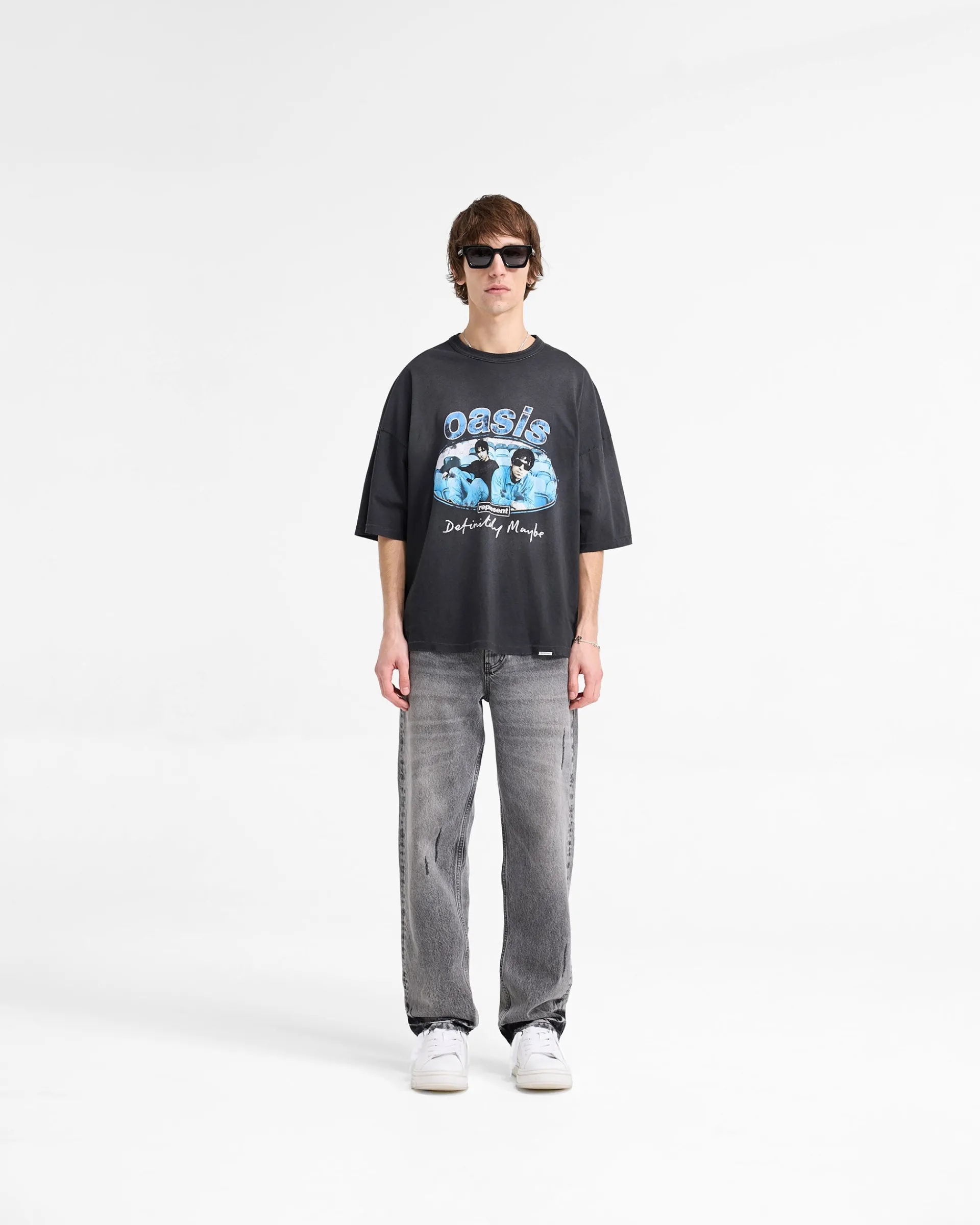 Represent X Oasis Maine Road T-Shirt - Washed Black> T-Shirts