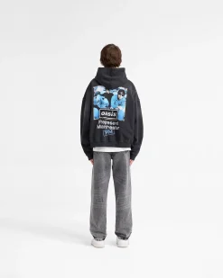 Represent X Oasis Maine Road Hoodie - Washed Black><noscript><img width=