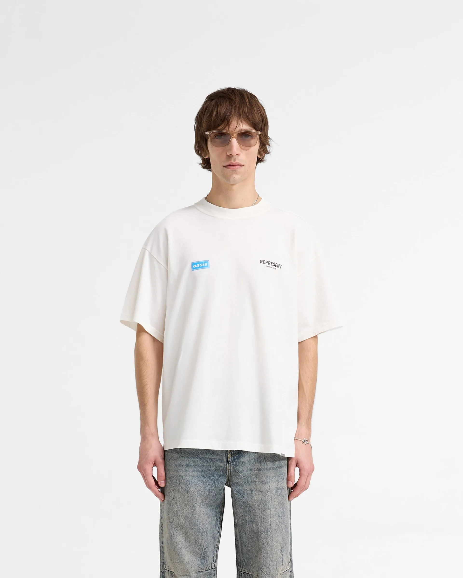 Represent X Oasis Owners Club T-Shirt - Flat White> T-Shirts