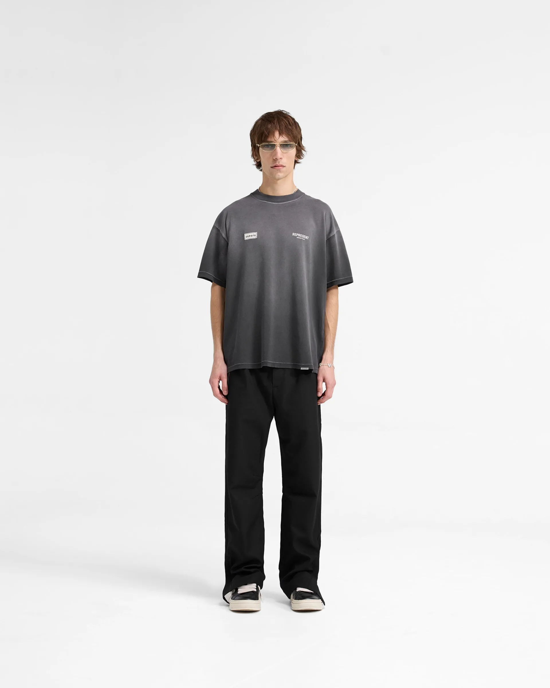 Represent X Oasis Owners Club T-Shirt - Stained Black> T-Shirts