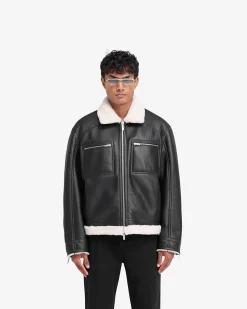 Represent Reversible Shearling Jacket -><noscript><img width=