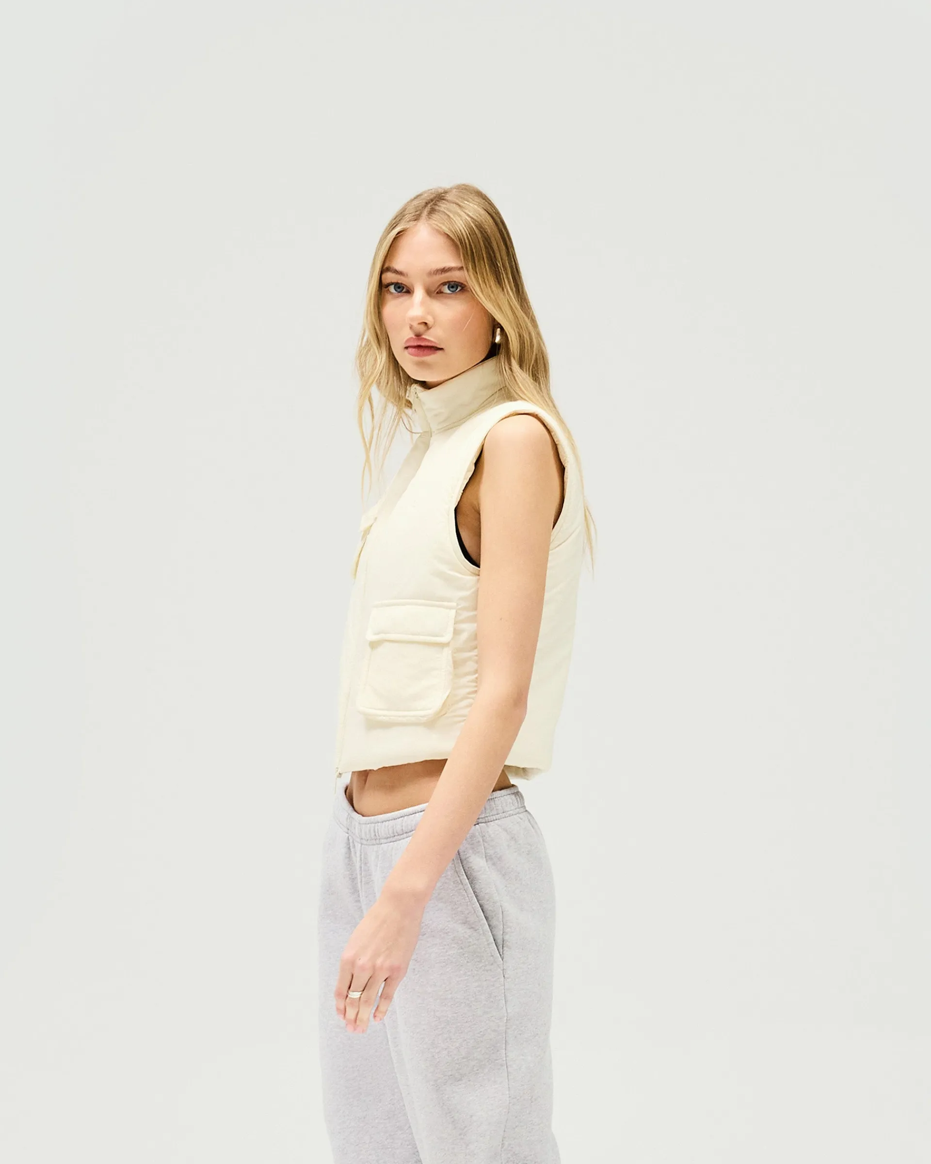 Represent Revolver Gilet - Warm White> Outerwear
