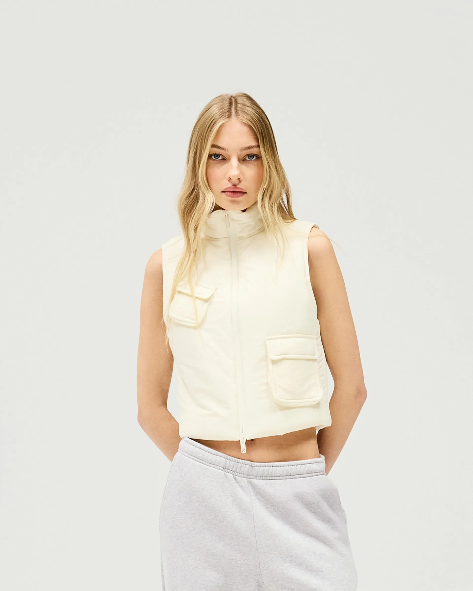 Represent Revolver Gilet - Warm White> Outerwear