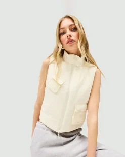 Represent Revolver Gilet - Warm White><noscript><img width=