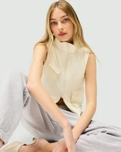 Represent Revolver Gilet - Warm White><noscript><img width=