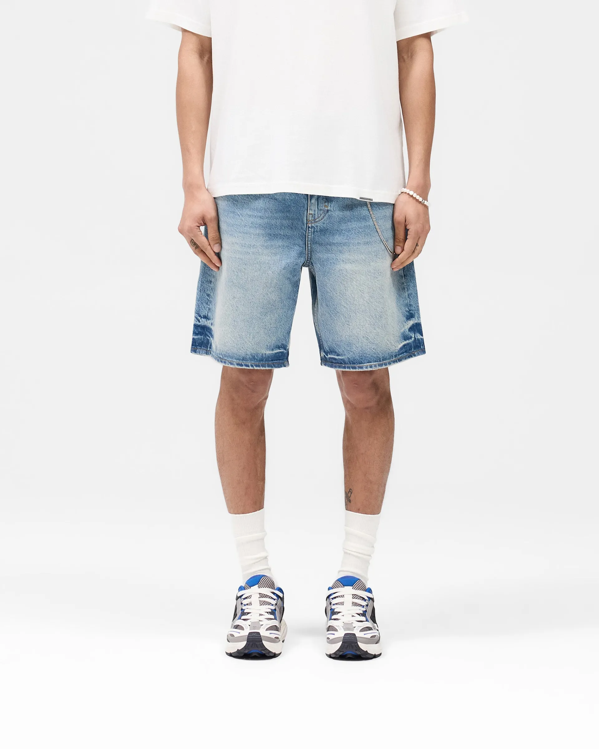 Represent R10T Tailored Denim Shorts - Blue 60> Denim