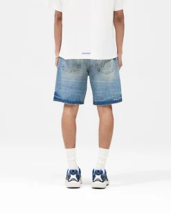 Represent R10T Tailored Denim Shorts - Blue 60><noscript><img width=