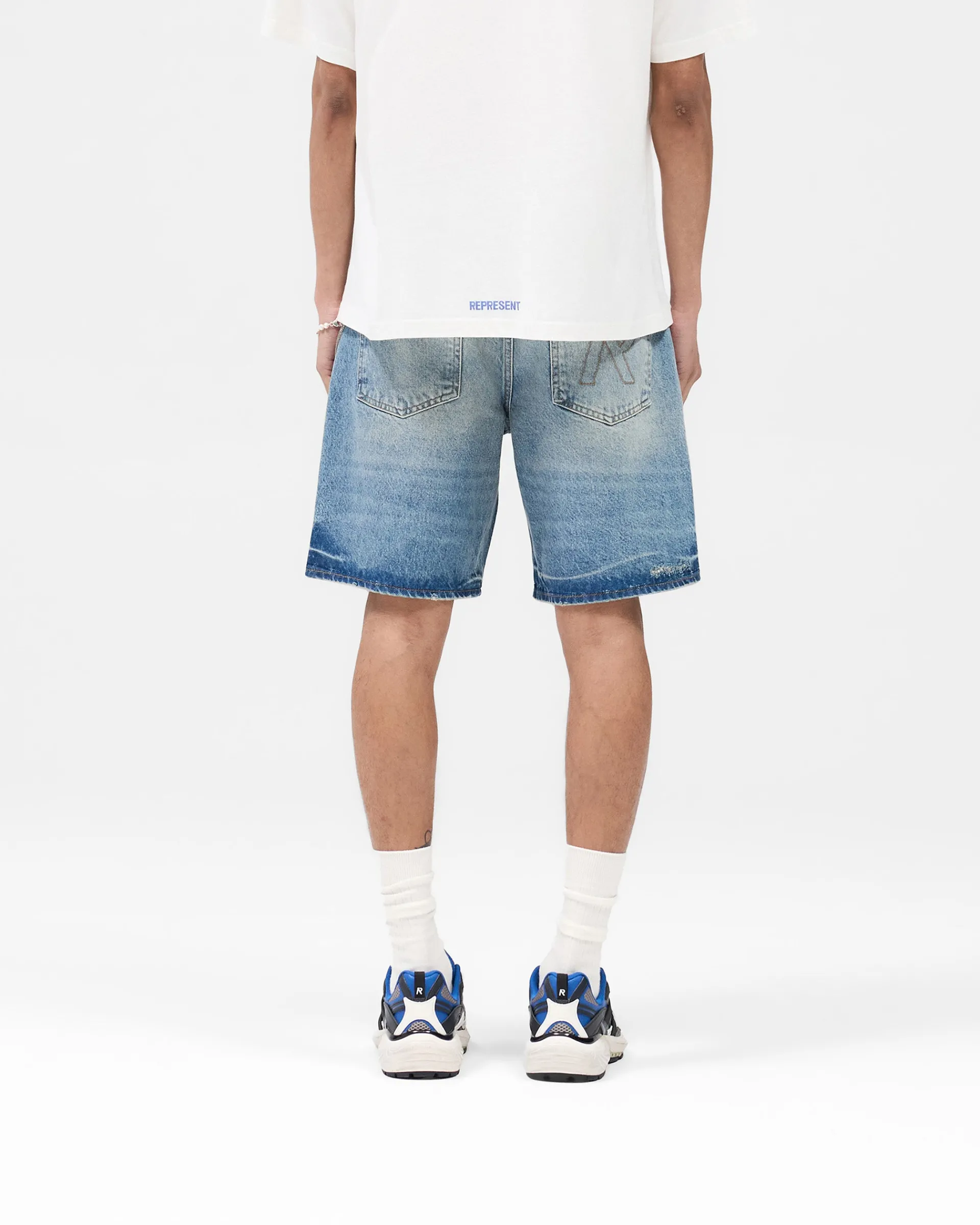 Represent R10T Tailored Denim Shorts - Blue 60> Denim