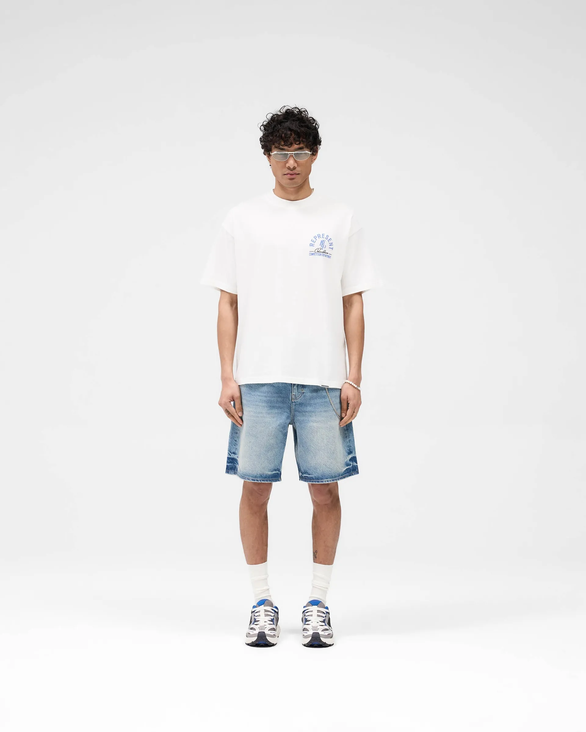 Represent R10T Tailored Denim Shorts - Blue 60> Denim