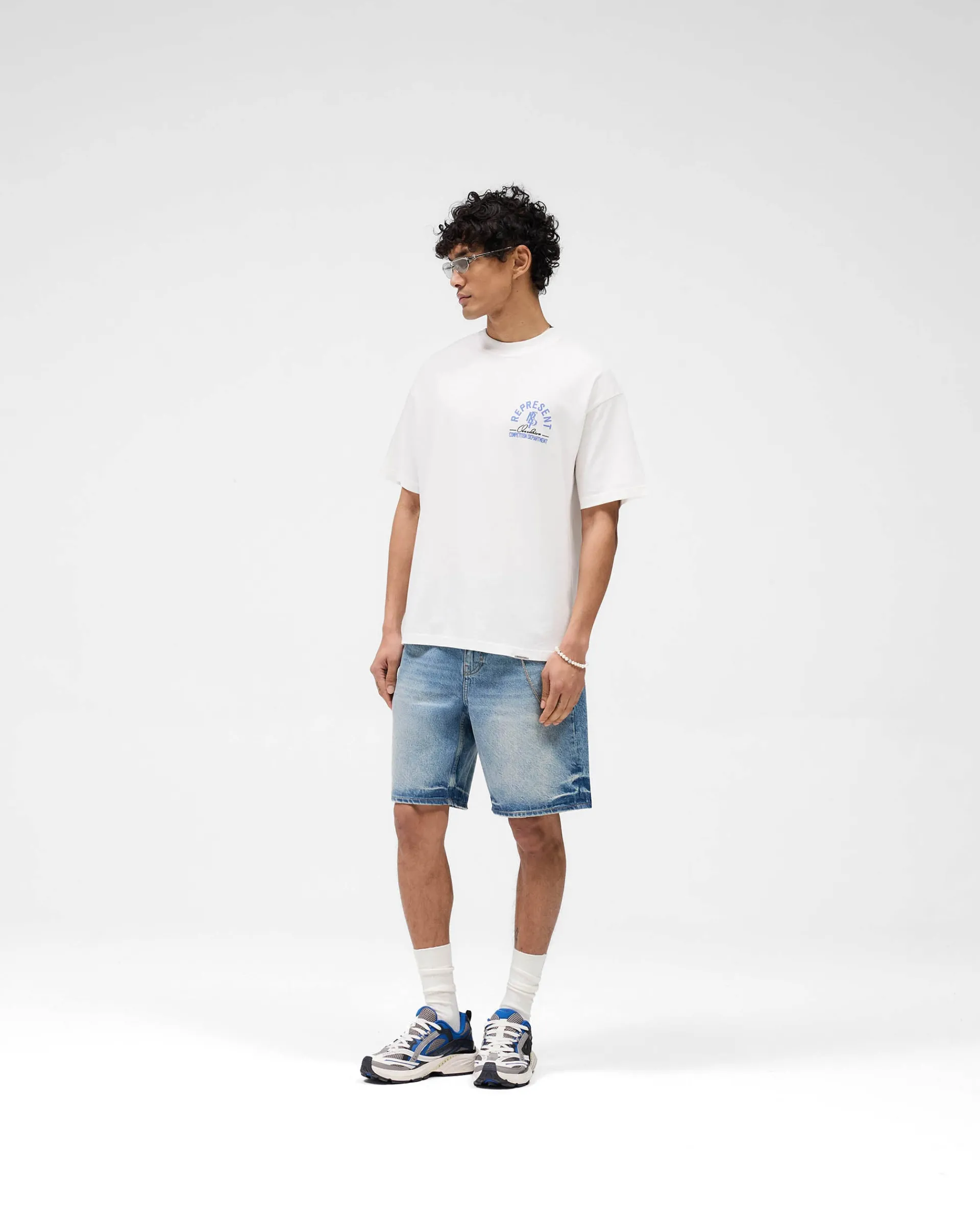 Represent R10T Tailored Denim Shorts - Blue 60> Denim