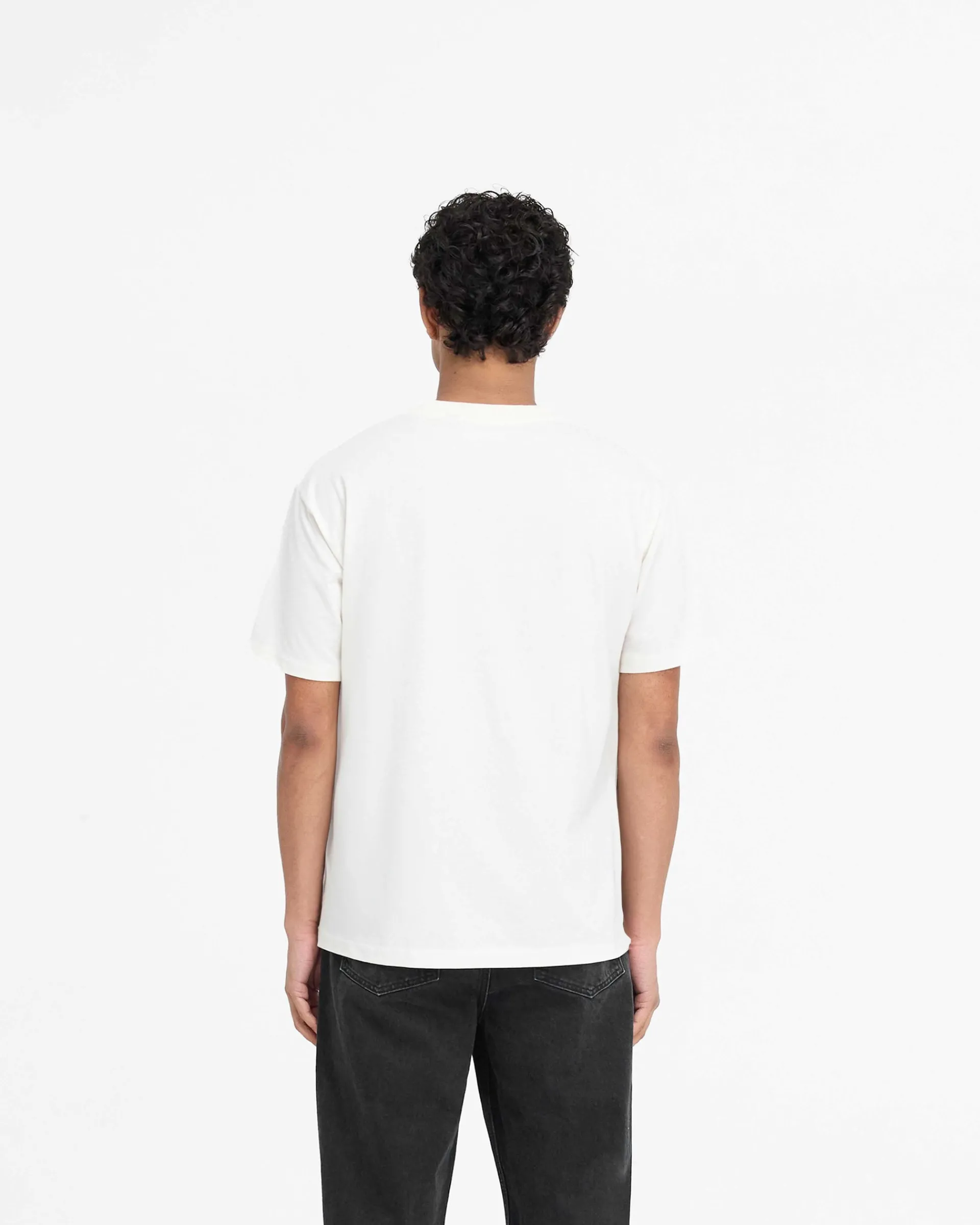 Represent Script Logo T-Shirt - Flat White> T-Shirts