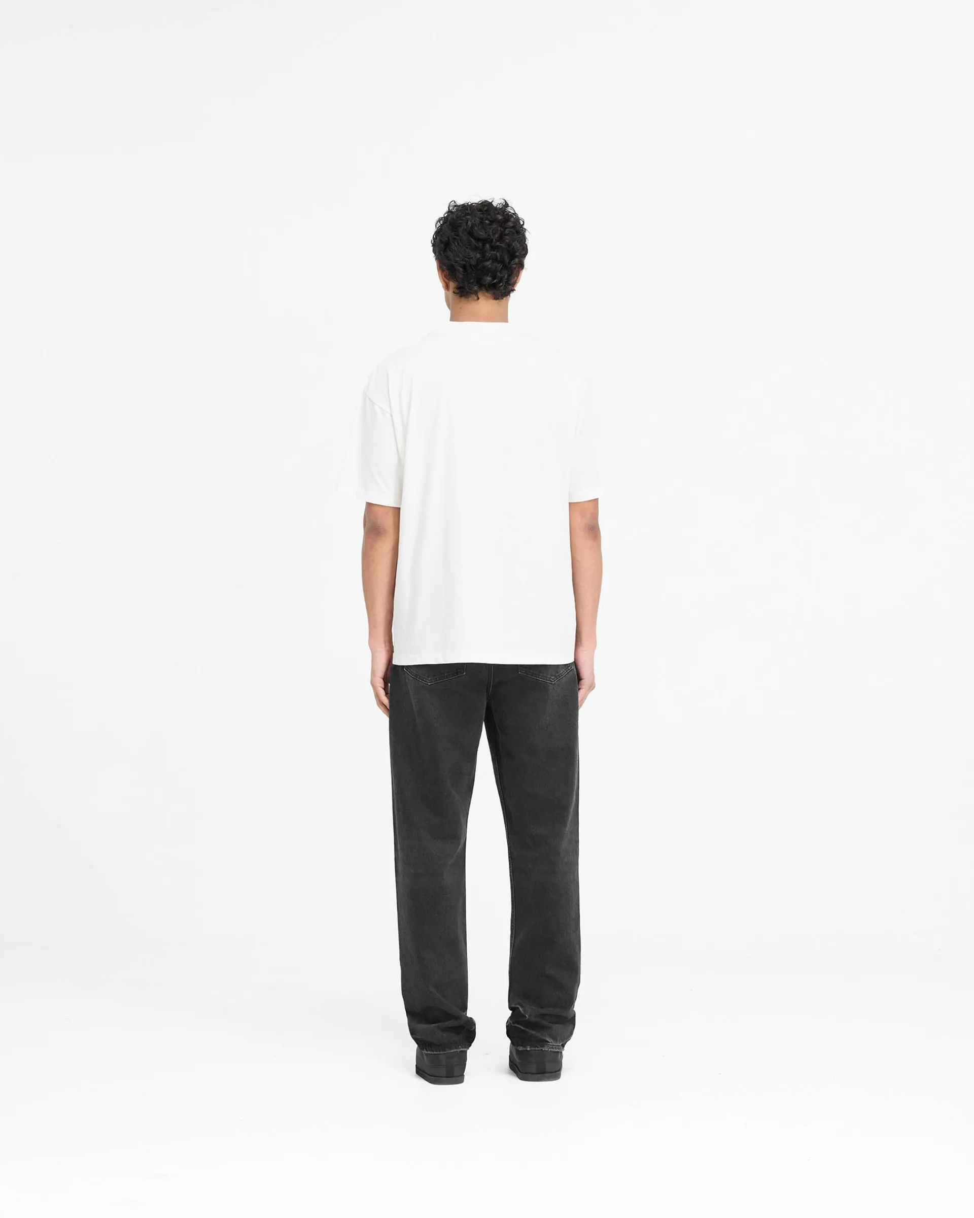 Represent Script Logo T-Shirt - Flat White> T-Shirts