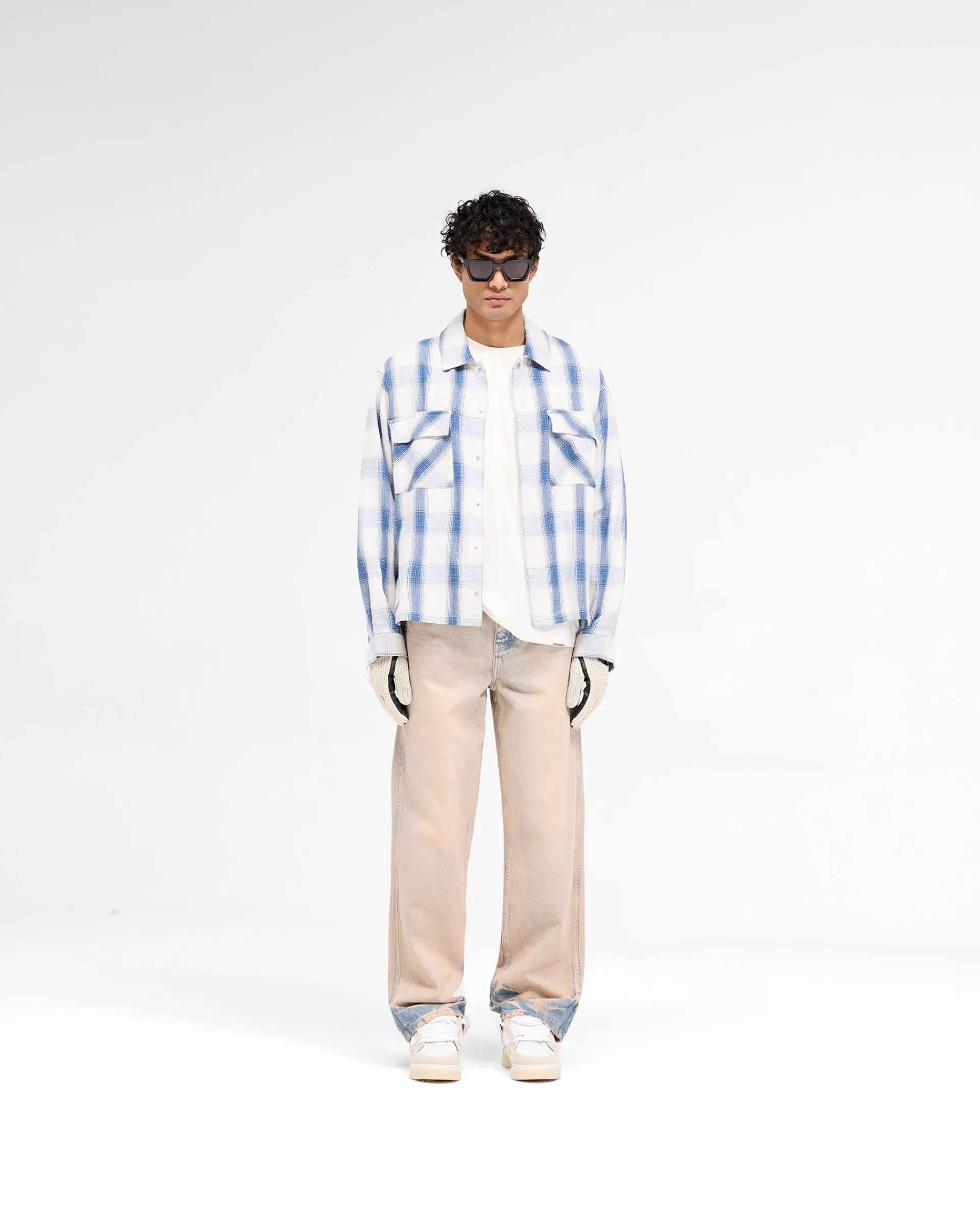 Represent Season Flannel Shirt - Mid Blue> Shirts