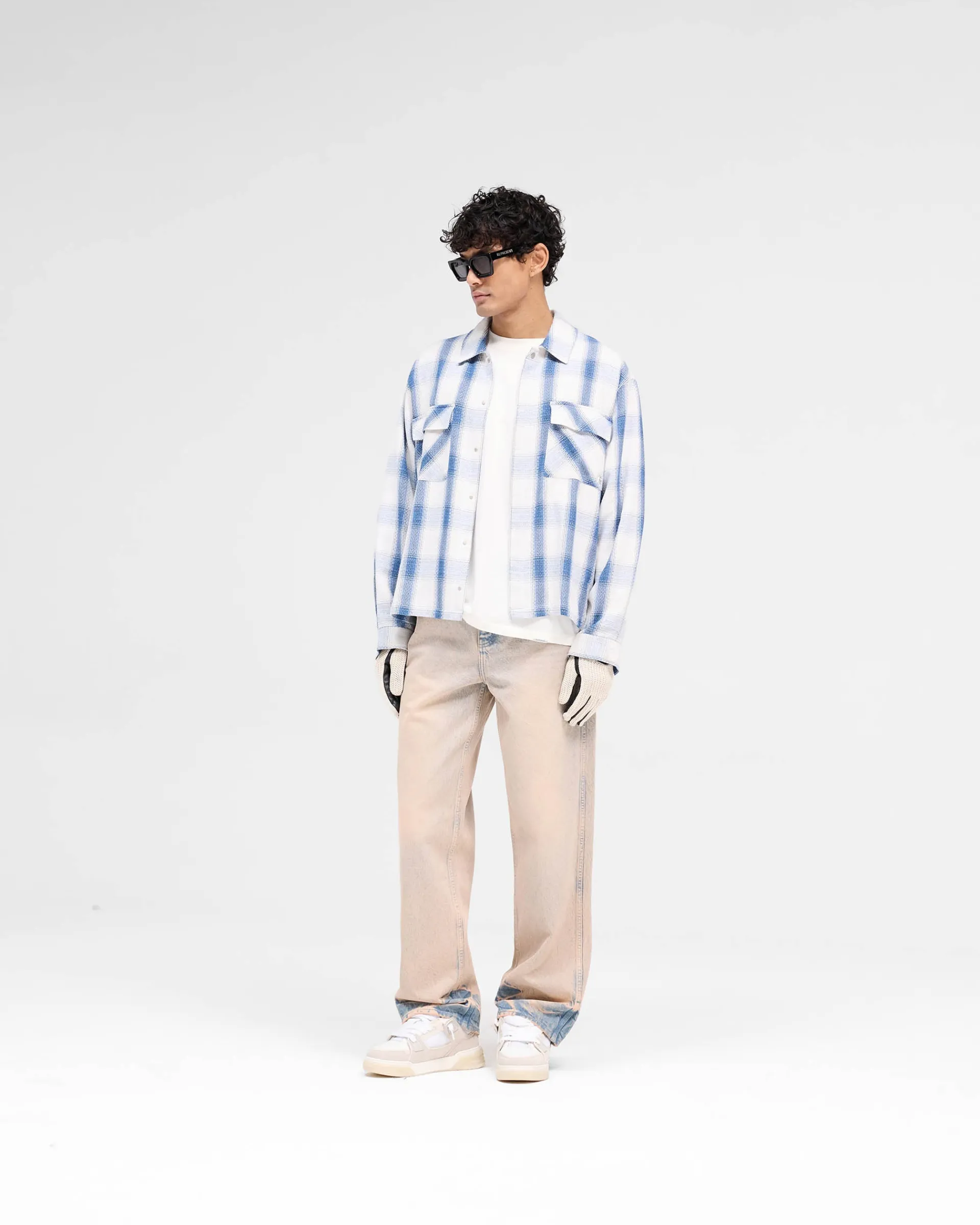 Represent Season Flannel Shirt - Mid Blue> Shirts