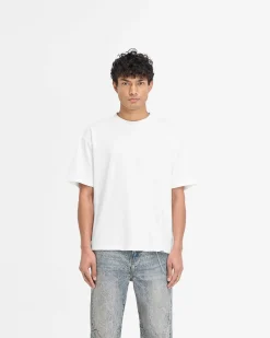 Represent Serif Logo T-Shirt - Flat White><noscript><img width=