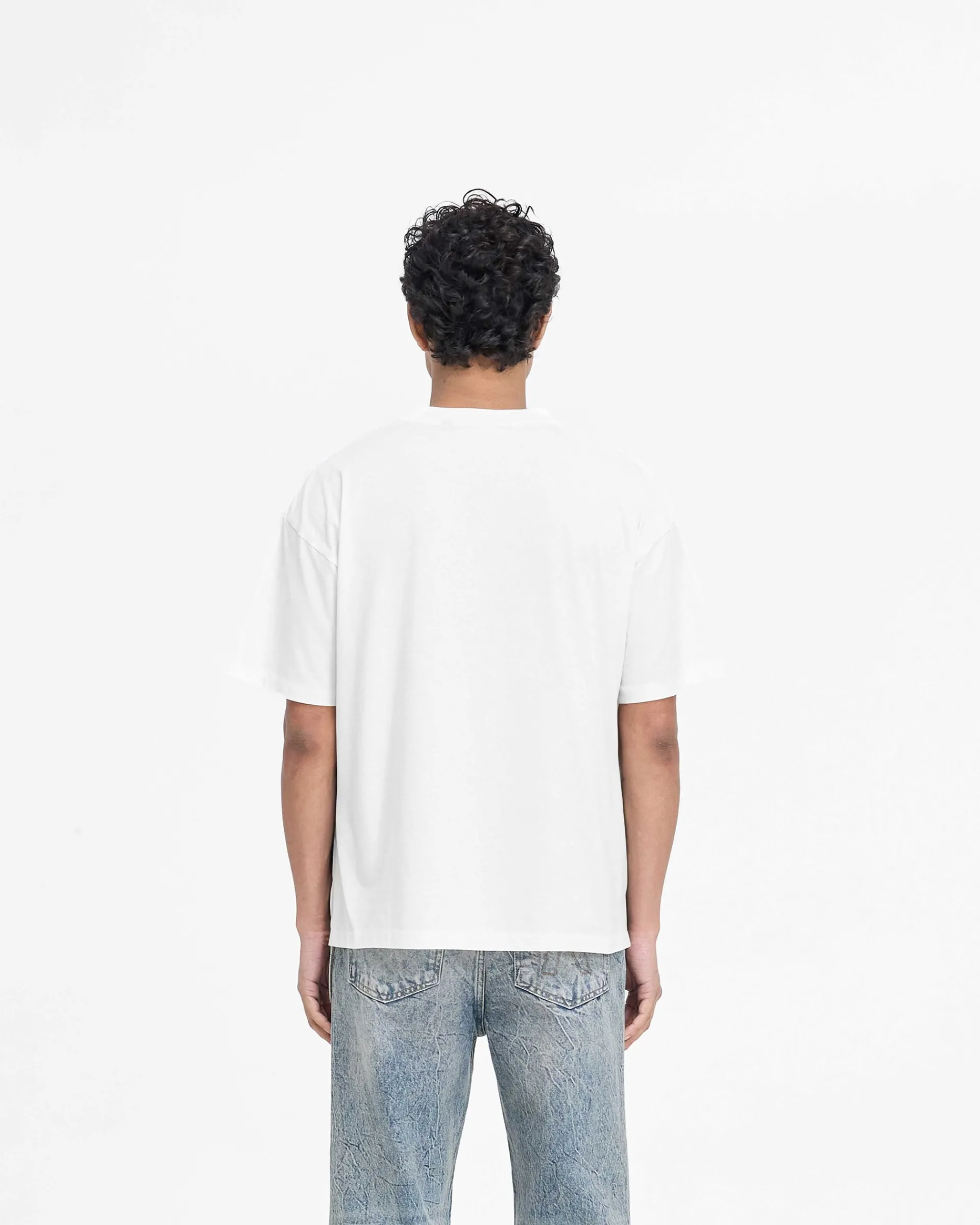 Represent Serif Logo T-Shirt - Flat White> T-Shirts
