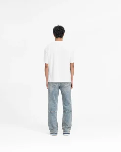 Represent Serif Logo T-Shirt - Flat White><noscript><img width=