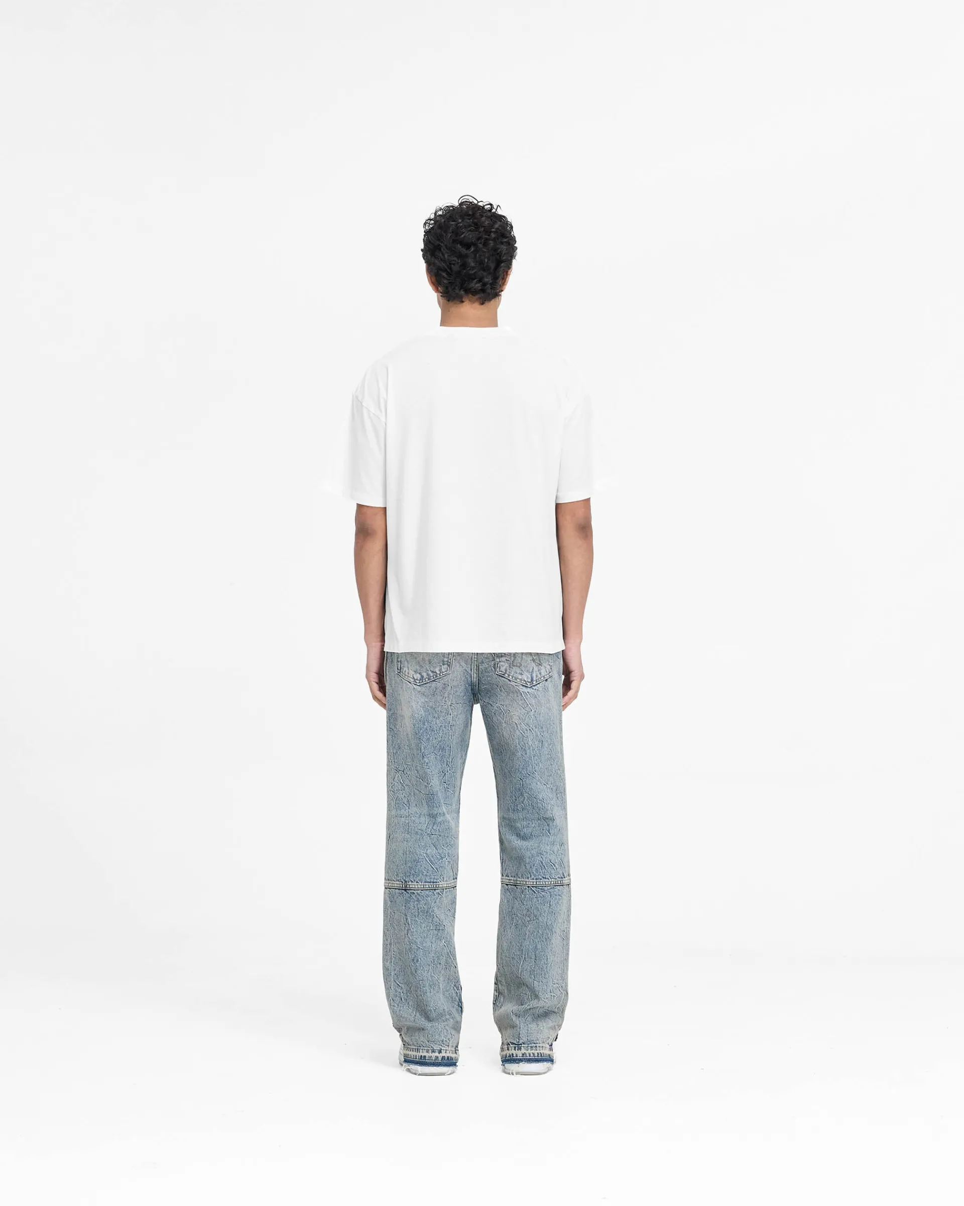 Represent Serif Logo T-Shirt - Flat White> T-Shirts