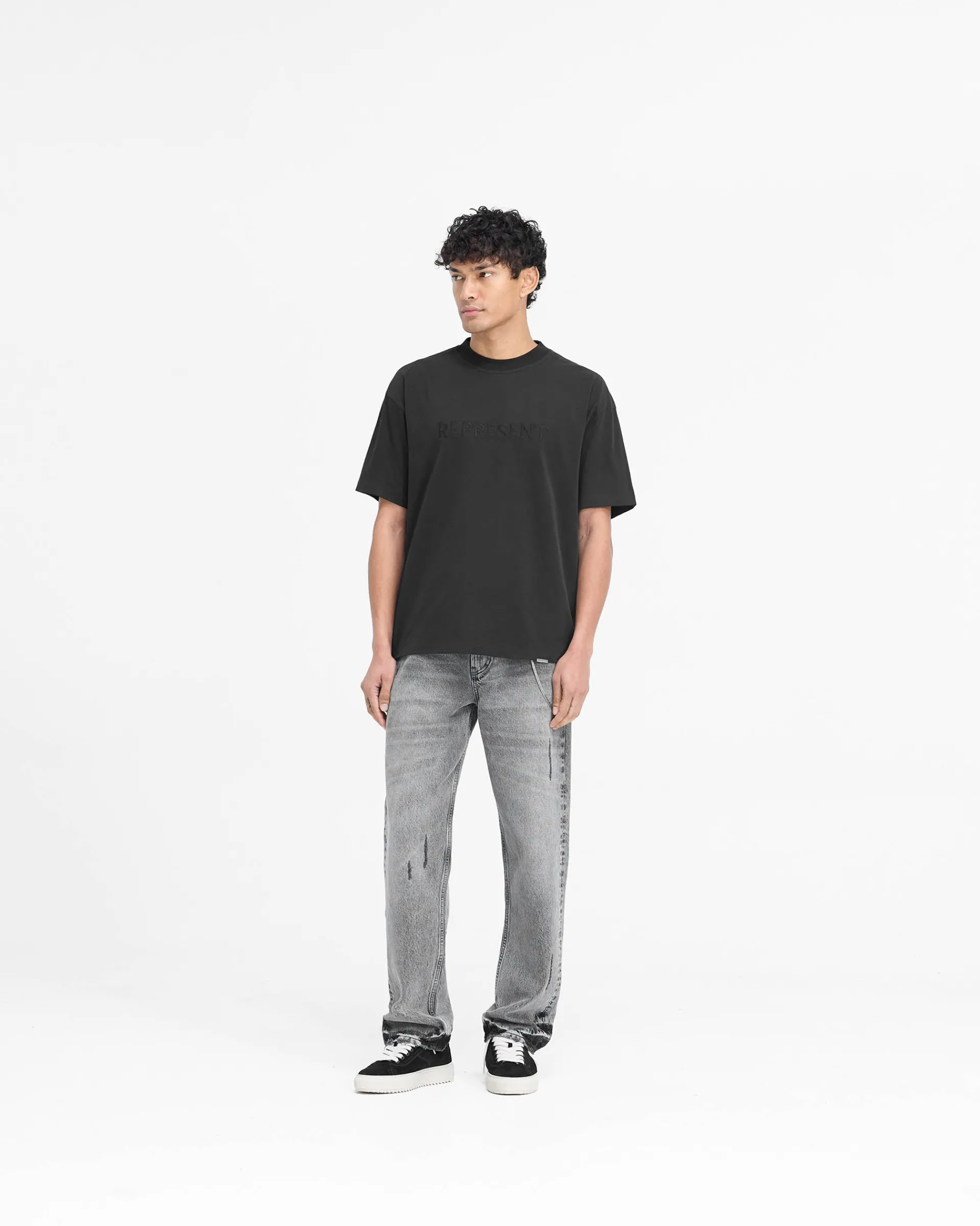 Represent Serif Logo T-Shirt - Jet Black> T-Shirts