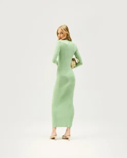 Represent Shadow Midi Dress - Forest Shade><noscript><img width=