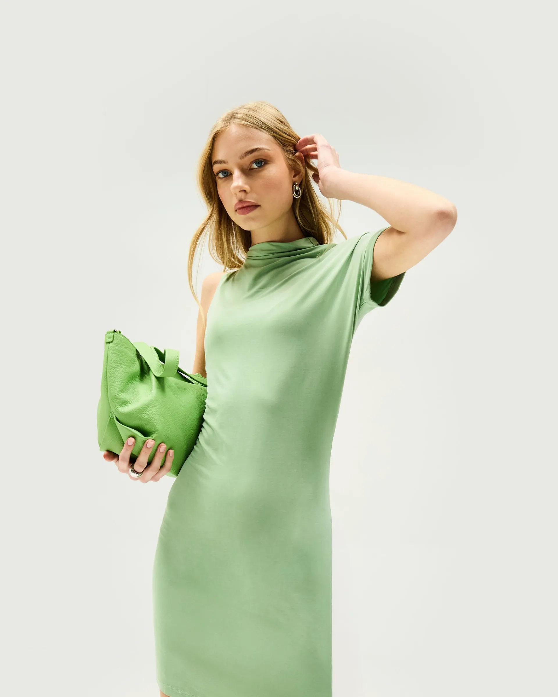 Represent Shadow Mini Dress - Forest Shade> Dresses