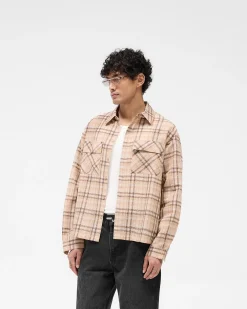 Represent Sheer Flannel Shirt - Brown Check> Shirts