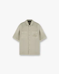 Represent Short Sleeve Cotton Overshirt -> Shirts