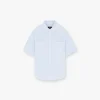 Represent Short Sleeve Pinstripe Shirt - Baby Blue> Shirts