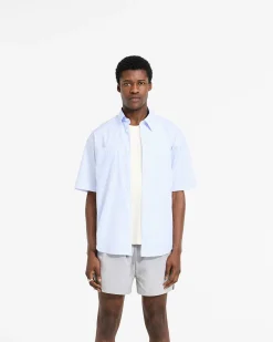 Represent Short Sleeve Pinstripe Shirt - Baby Blue><noscript><img width=