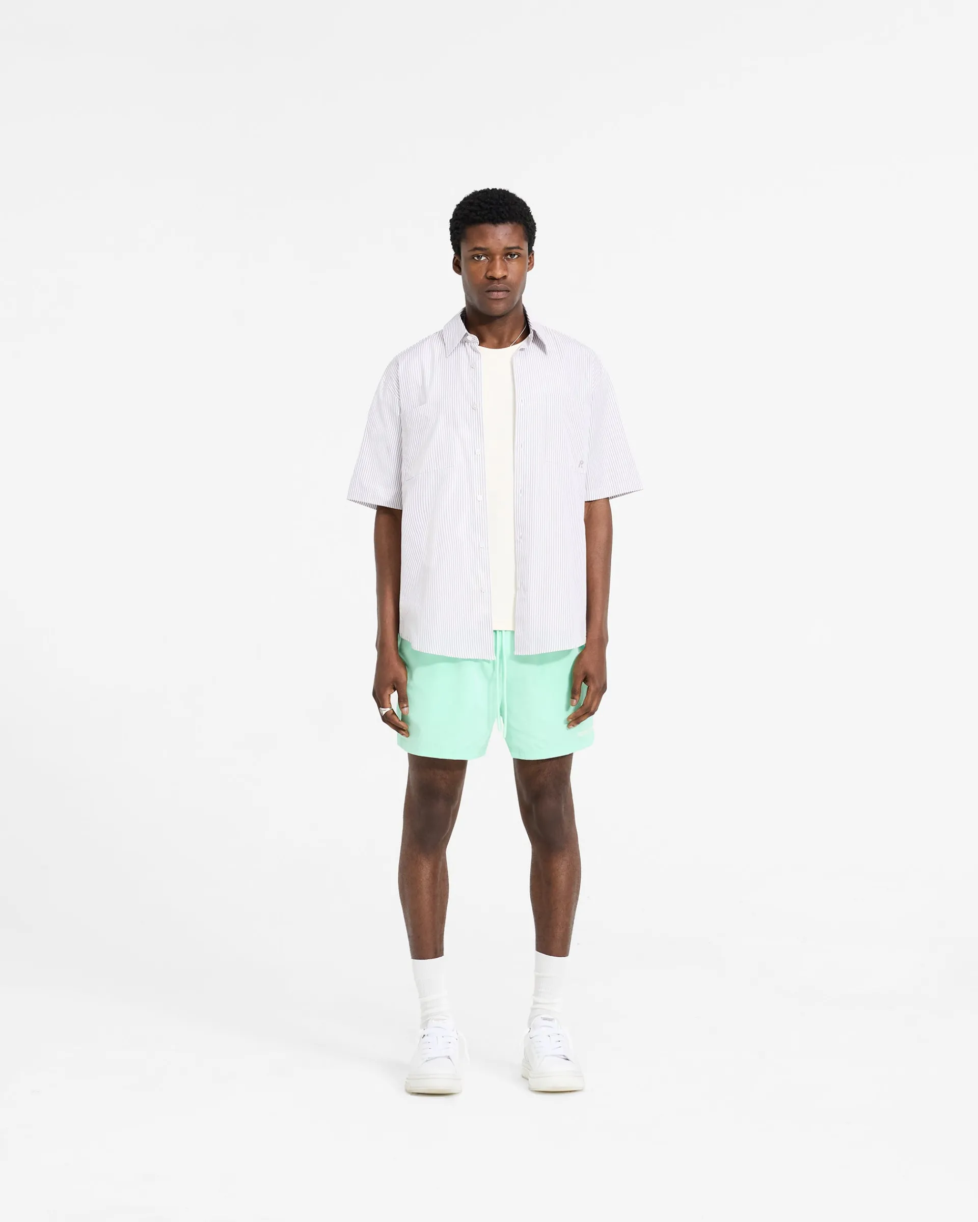 Represent Short Sleeve Pinstripe Shirt -> Shirts