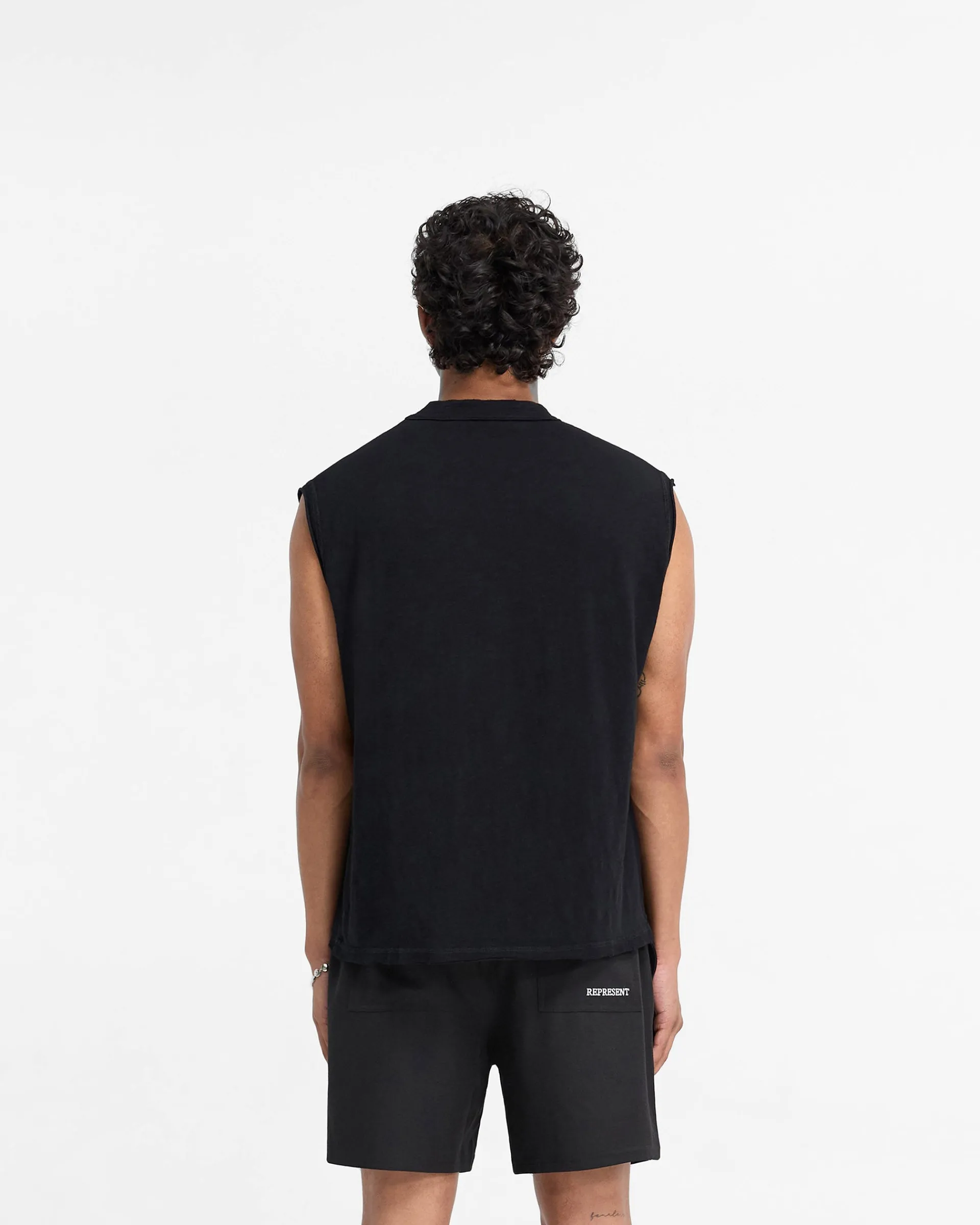 Represent Slub Tank - Jet Black> T-Shirts