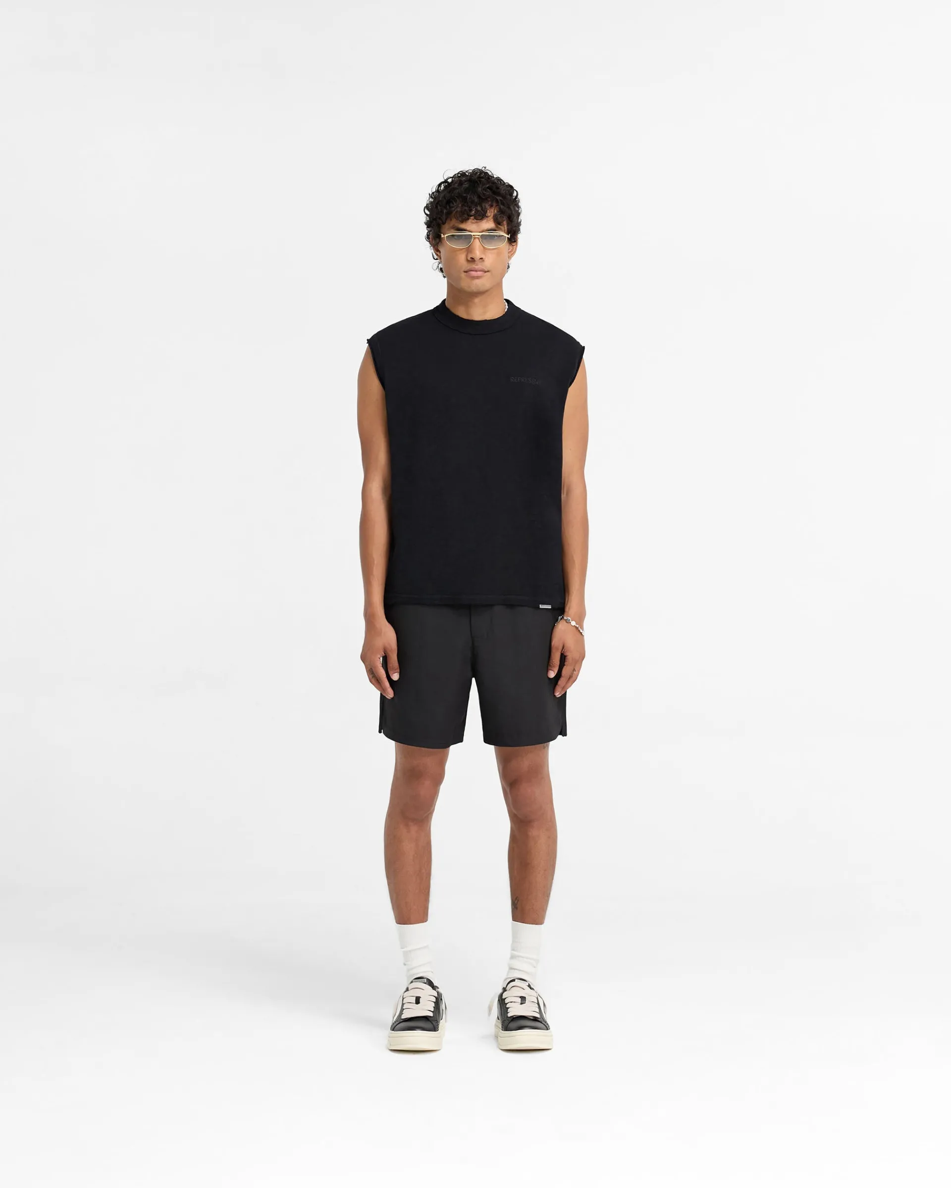 Represent Slub Tank - Jet Black> T-Shirts