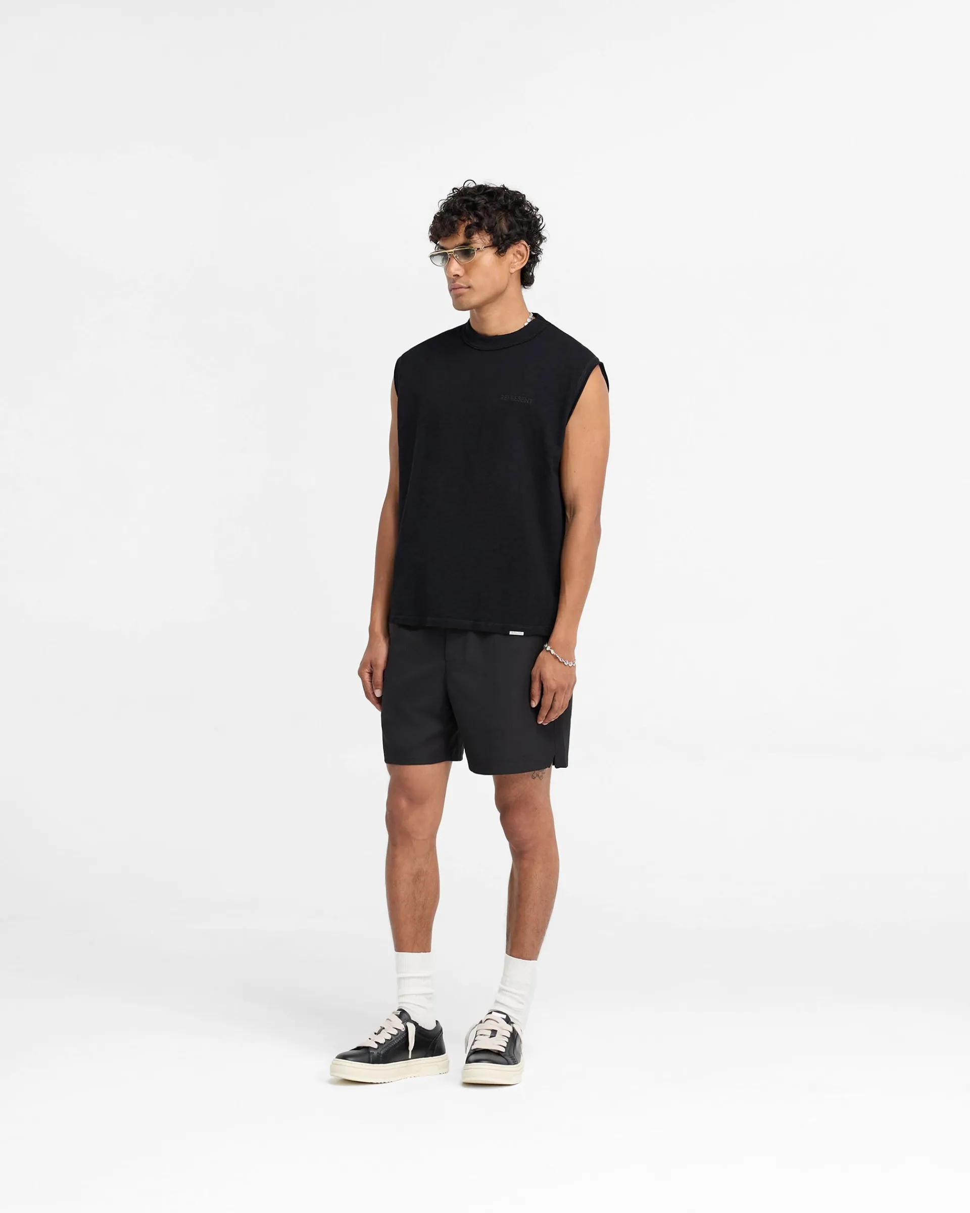 Represent Slub Tank - Jet Black> T-Shirts