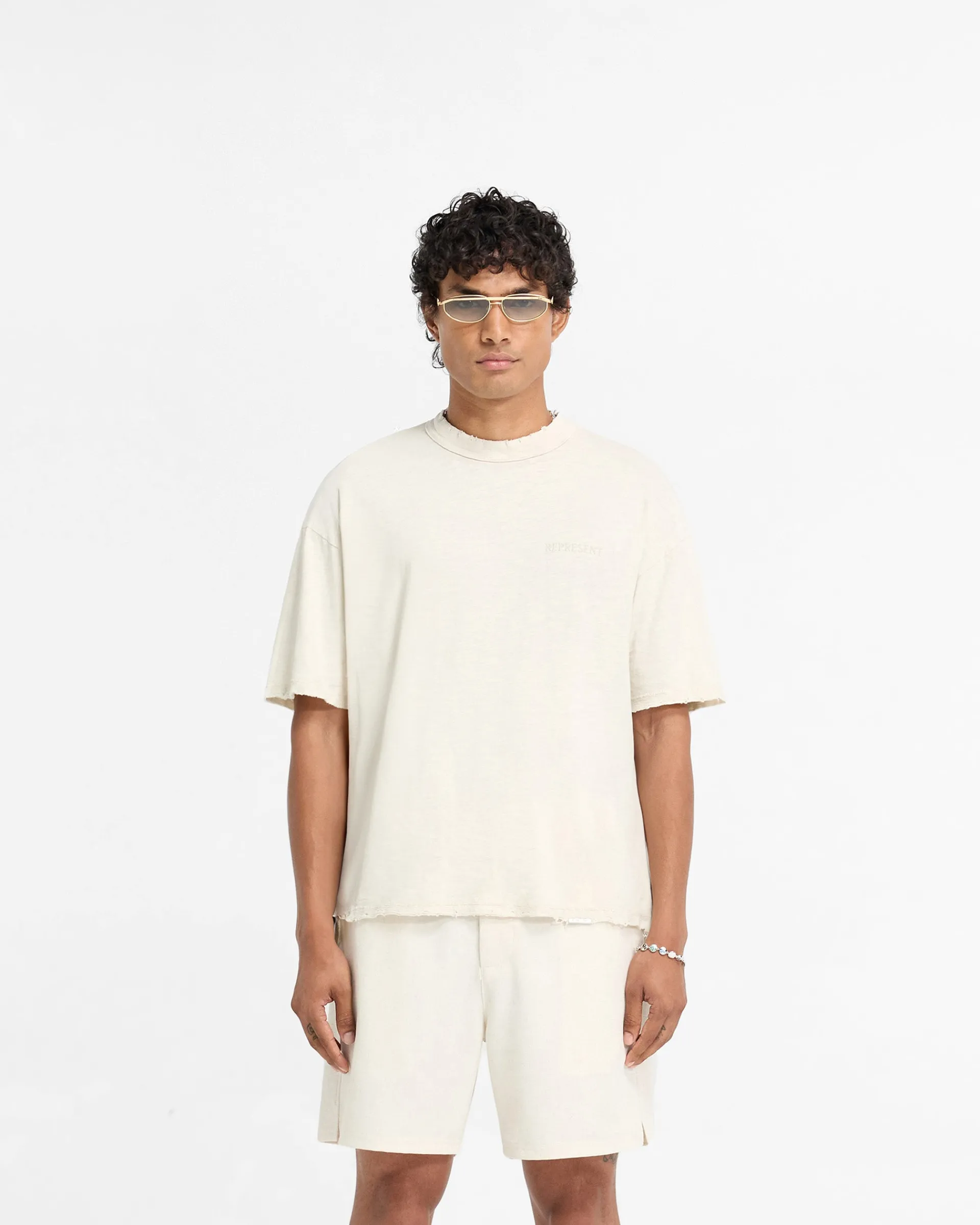 Represent Slub T-Shirt - Flat White> T-Shirts