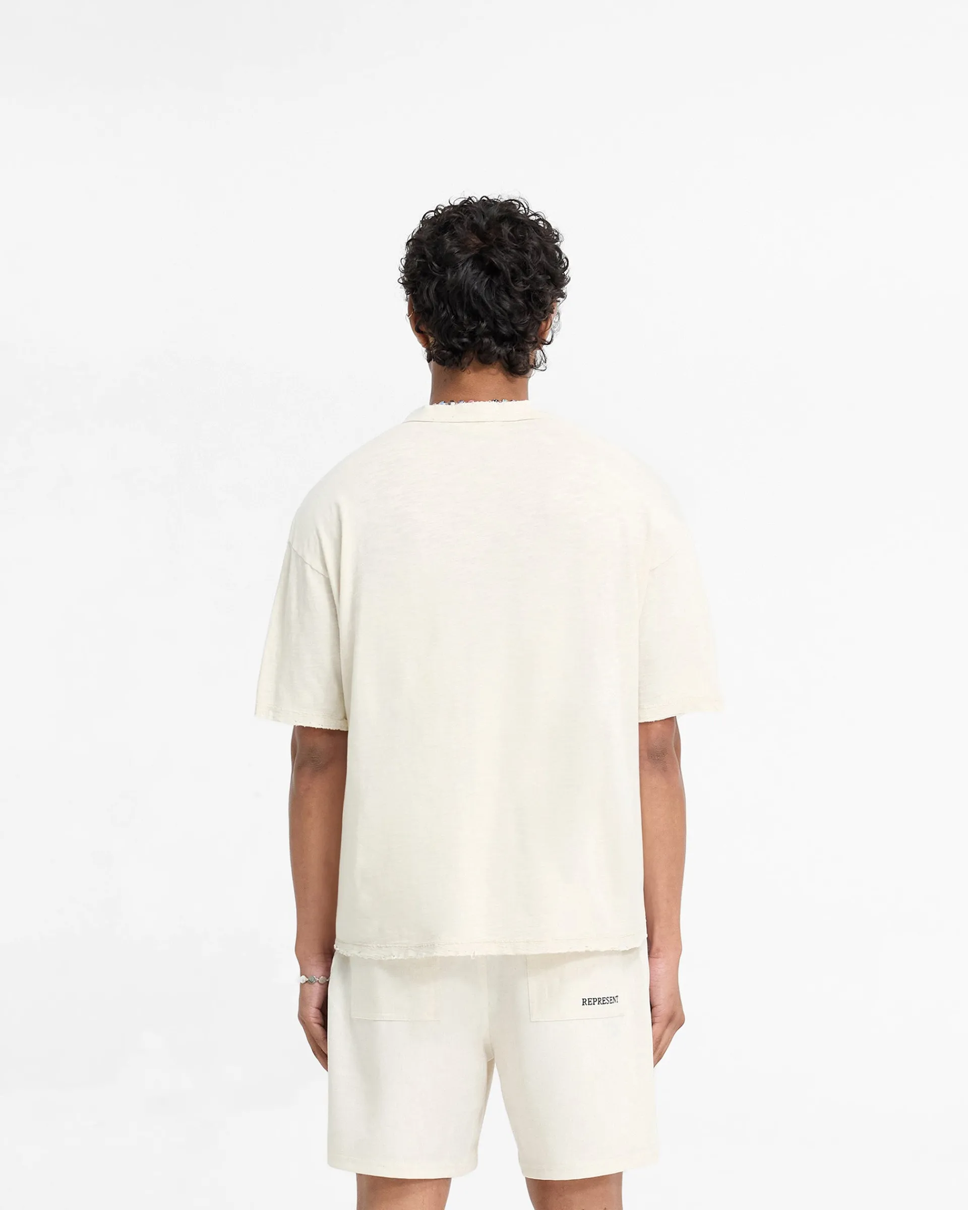 Represent Slub T-Shirt - Flat White> T-Shirts
