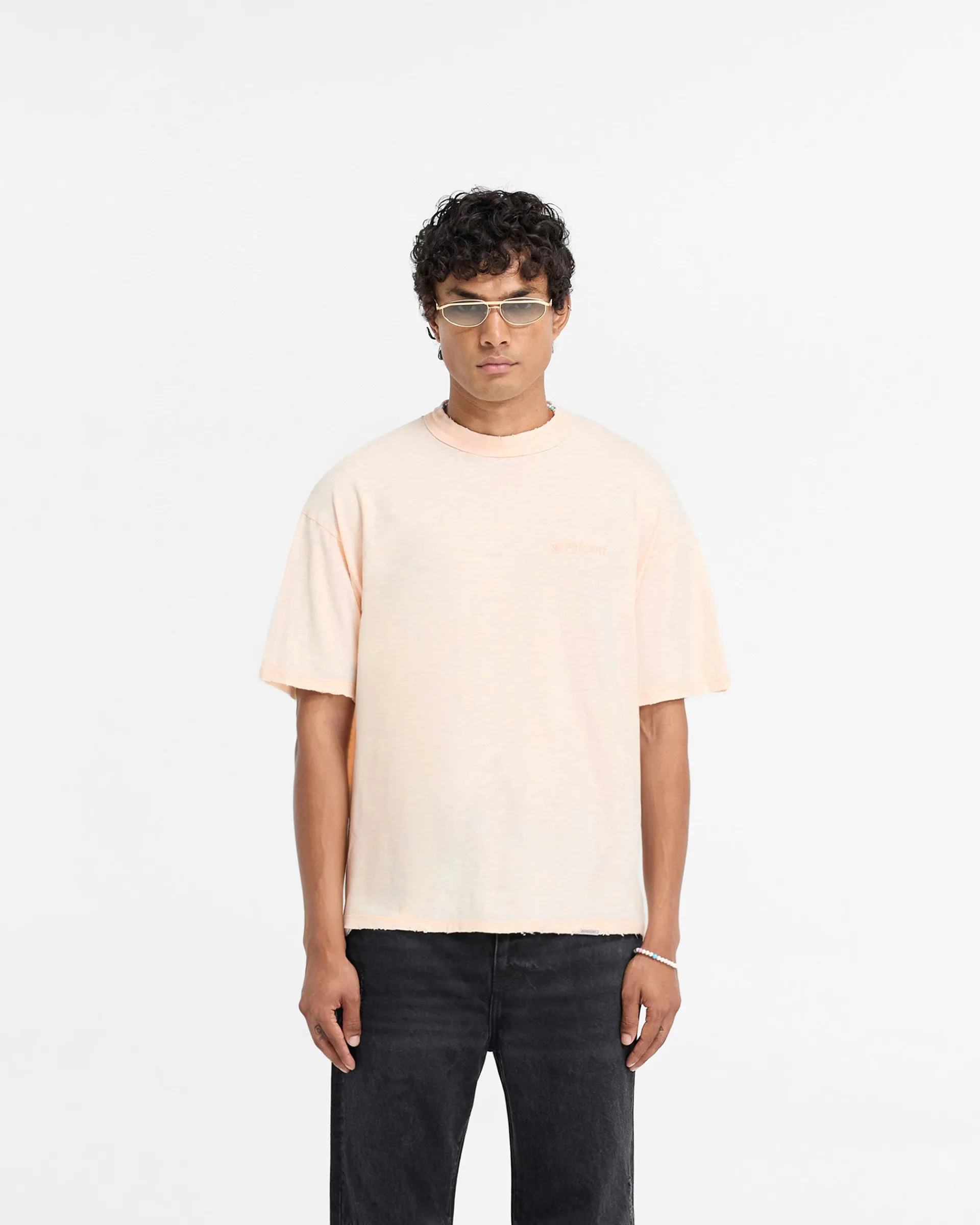 Represent Slub T-Shirt - Washed Coral> T-Shirts