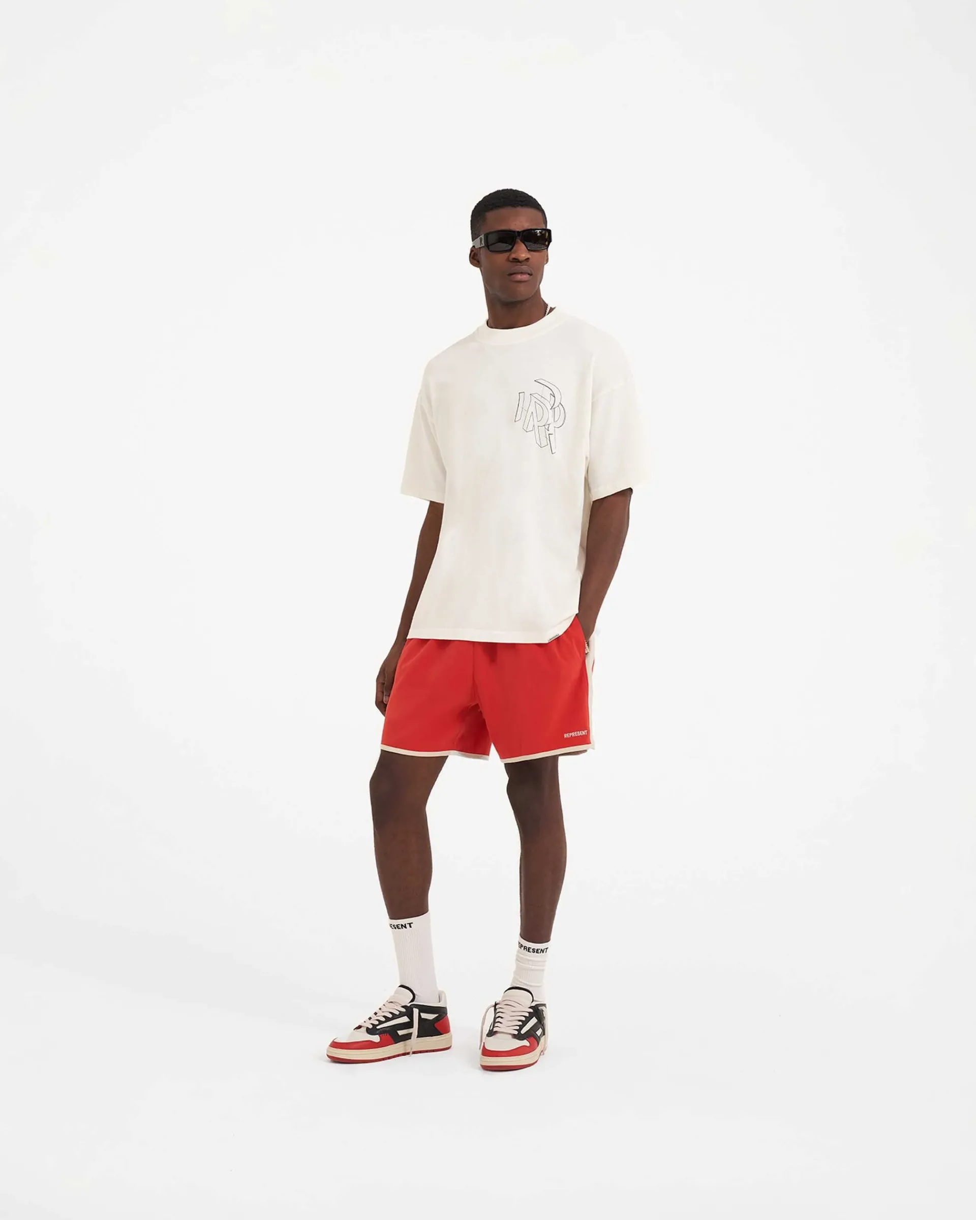 Represent Souvenir Shorts - Burnt Red> Shorts