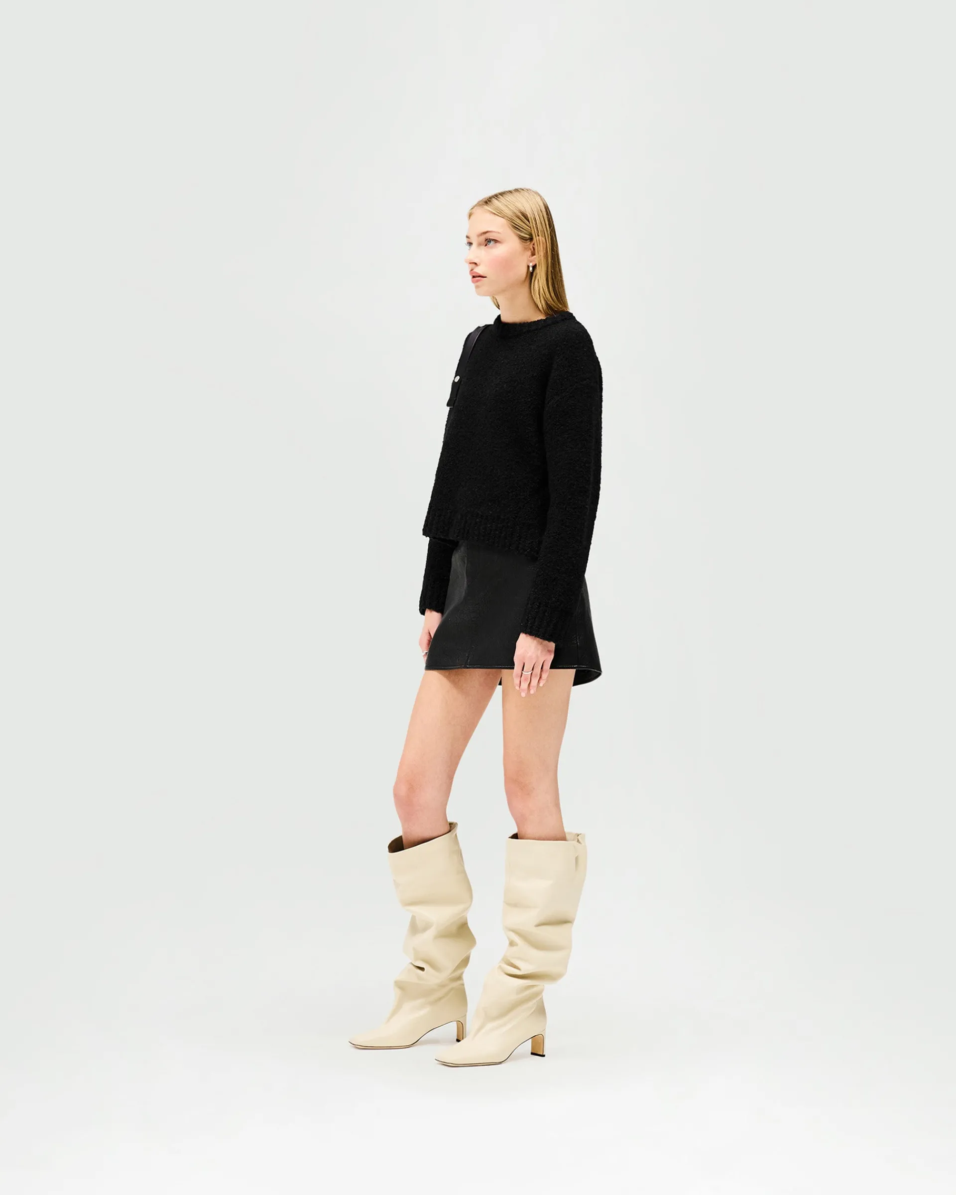 Represent Spin Sweater - Jet Black> Knitwear