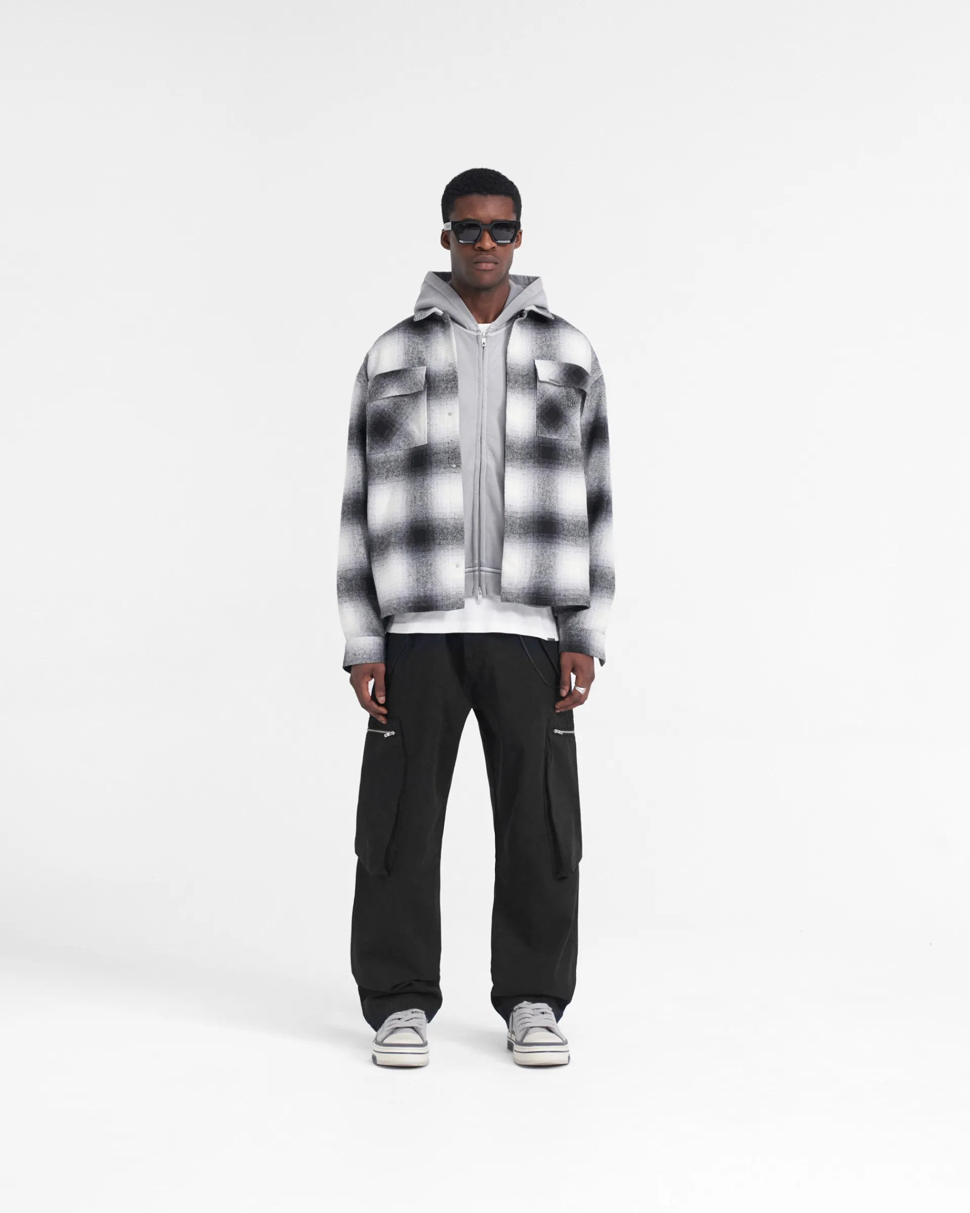 Represent Spirits Of Summer Flannel Shirt - Black White> Shirts